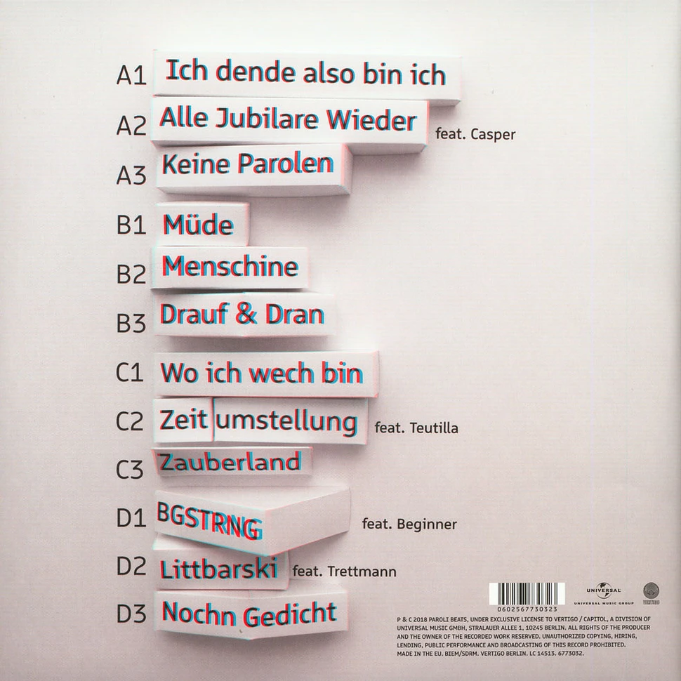 Dendemann - da nich für! Black Vinyl Edition