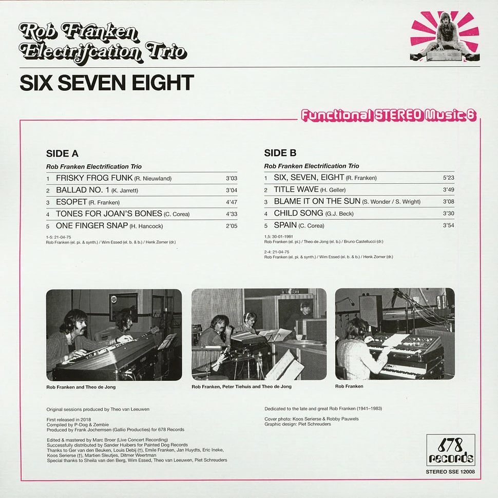 The Rob Franken Electrification Trio - Six Seven Eight