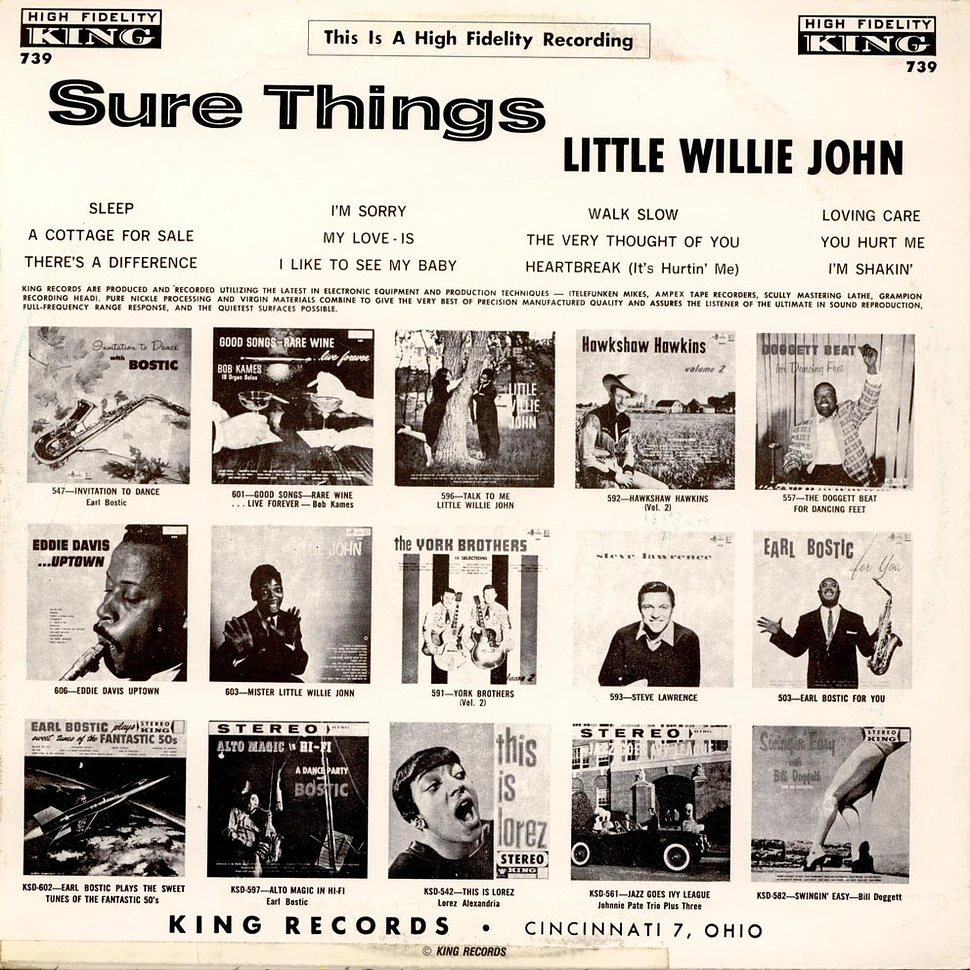 Little Willie John - Sure Things