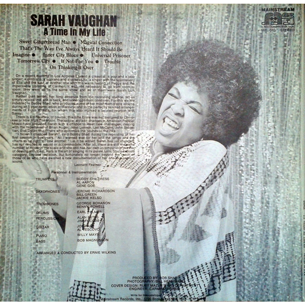 Sarah Vaughan - A Time In My Life