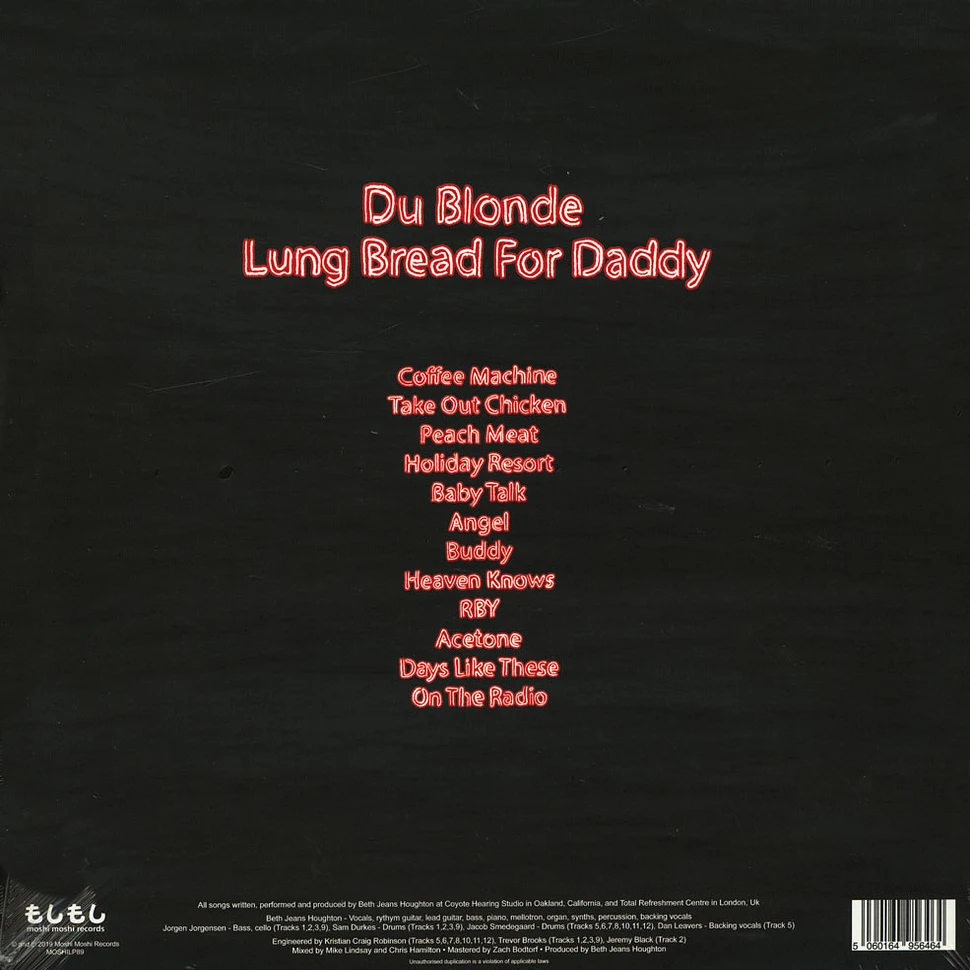 Du Blonde - Lung Bread For Daddy