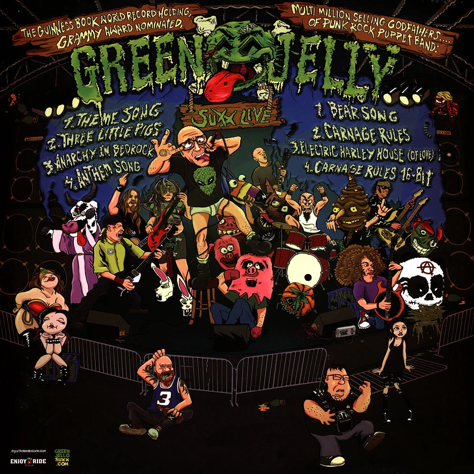 Green Jelly - OST Green Jelly Suxx The Guiness World Book Record Holding Grammy Award Nominated Multi Million Selling Godfathers Of Punk Rock Puppet Band