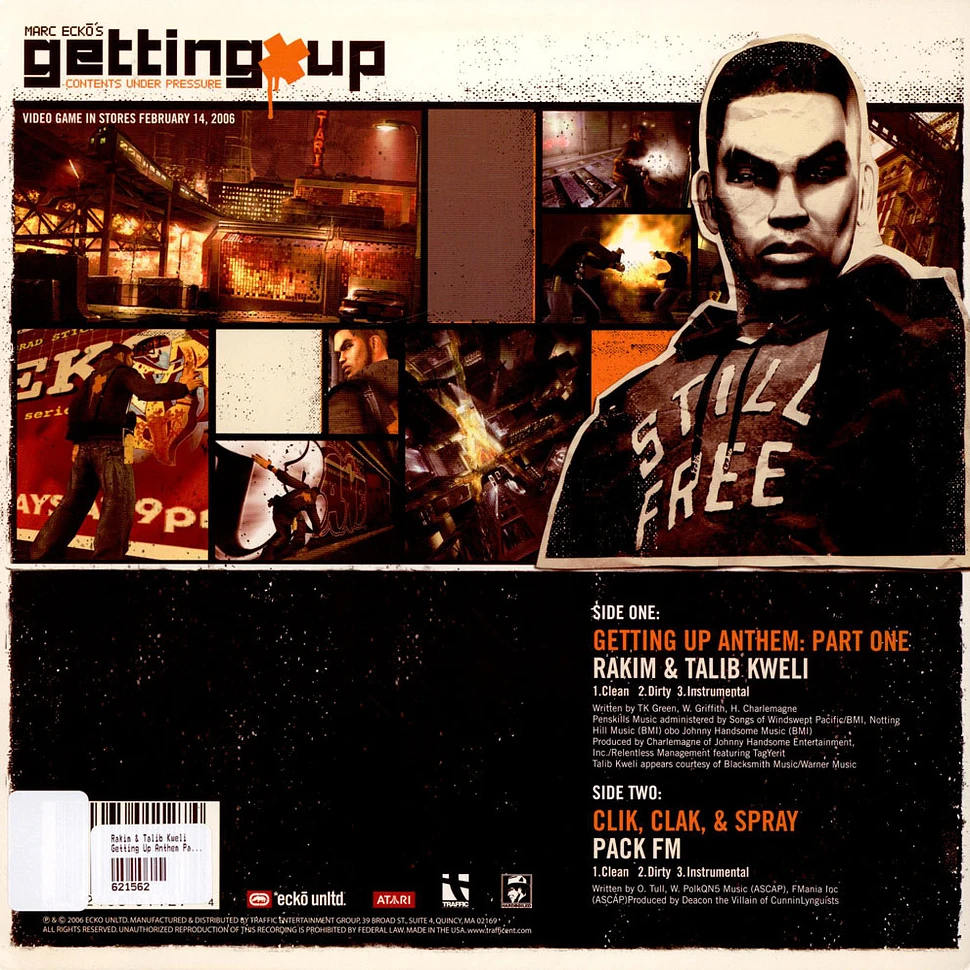 Rakim and Talib Kweli / Pack FM - Getting Up Anthem: Part One