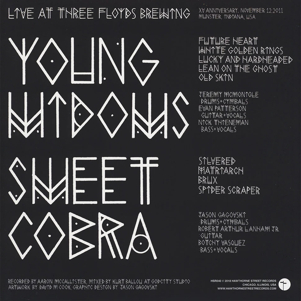 Young Widows / Sweet Cobra - Live At Three Floyds Brewing