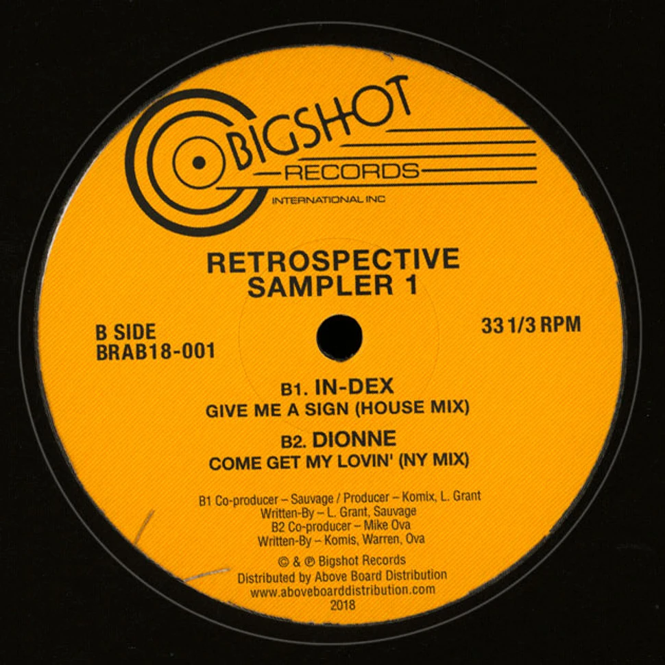 Amy Jackson, Jillian Mendez, In-Dex & Dionne - Big Shot Records Retrospective Sampler 1