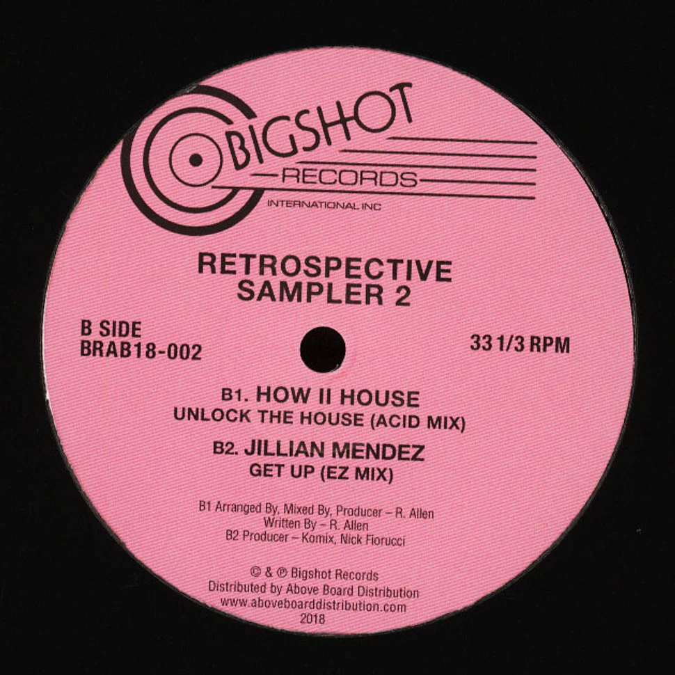Mr & Mrs Dale, How Ii House & Jillian Mendez - Big Shot Records Retrospective Sampler 2
