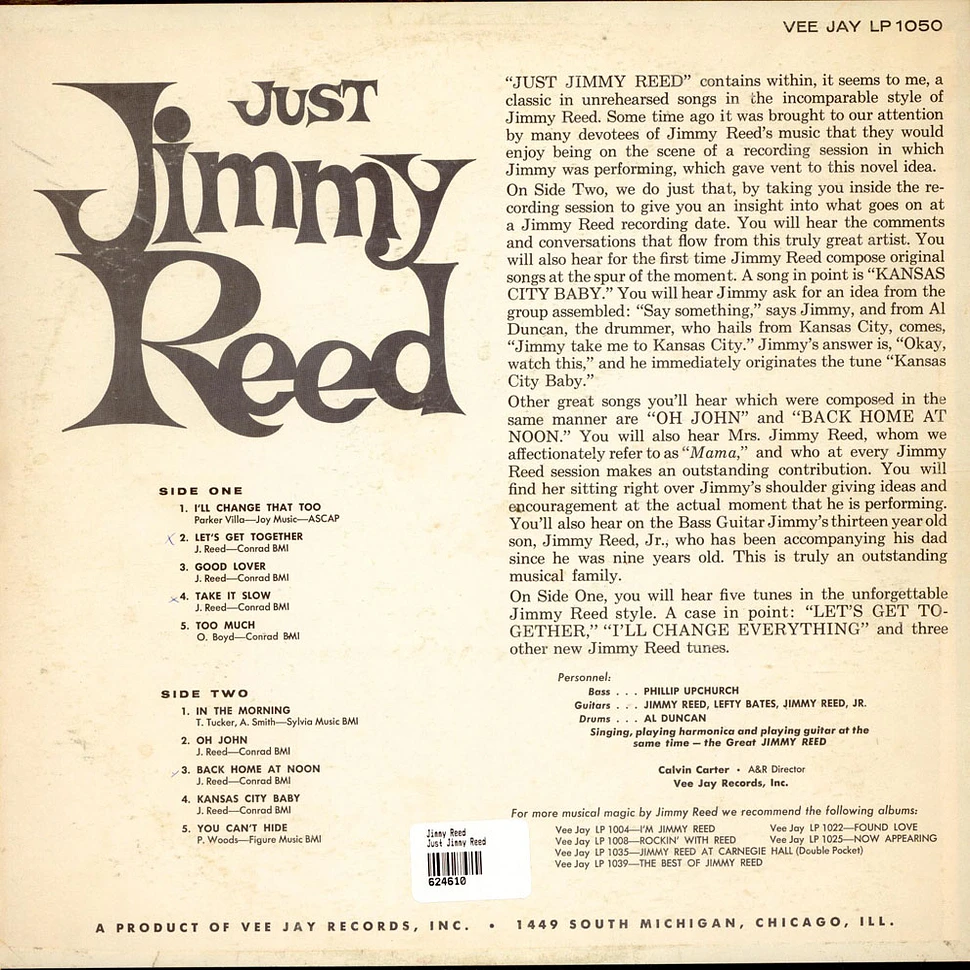 Jimmy Reed - Just Jimmy Reed