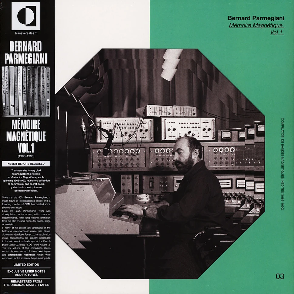 Bernard Parmegiani - Memoire Magnetique Volume 1 (1966-1990)