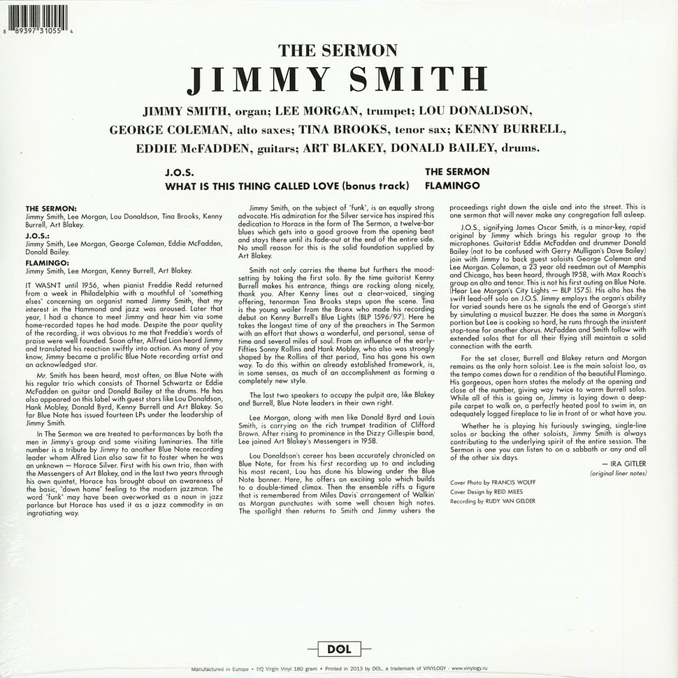 Jimmy Smith - The Sermon Gatefold Sleeve Edition