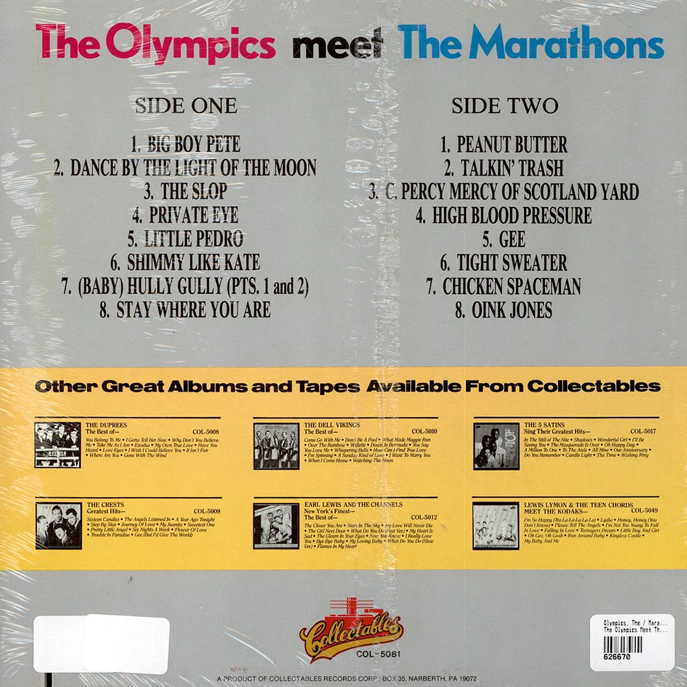 The Olympics / The Marathons - The Olympics Meet The Marathons