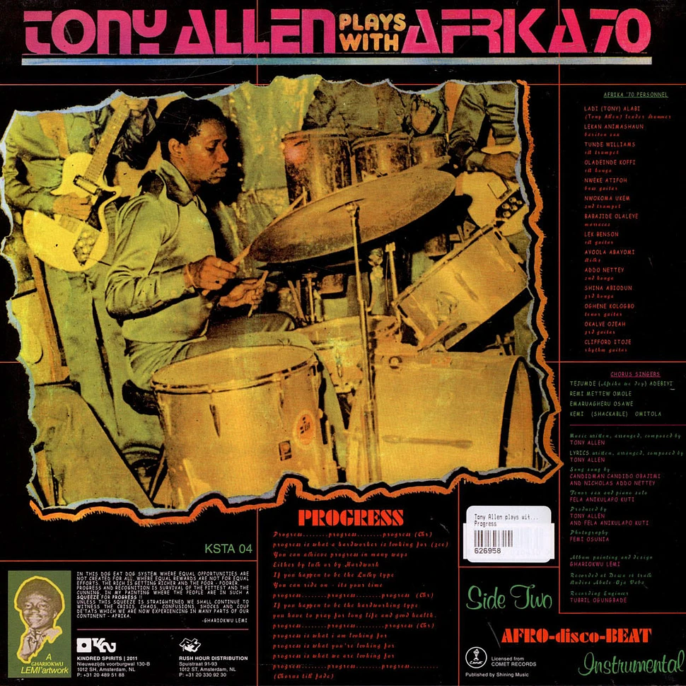 Tony Allen Plays With Africa 70 - Progress