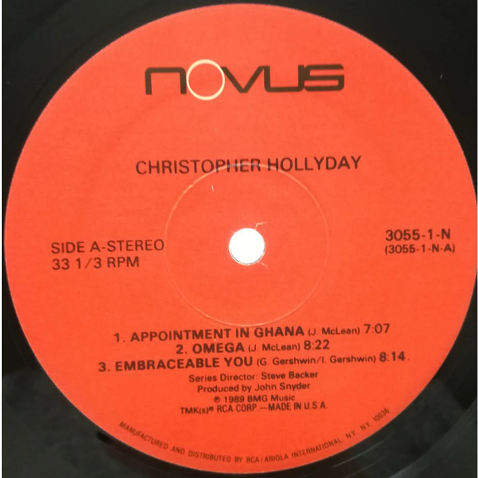 Christopher Hollyday - Christopher Hollyday