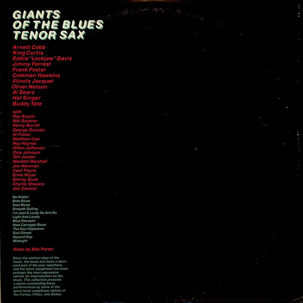 V.A. - Giants Of The Blues Tenor Sax