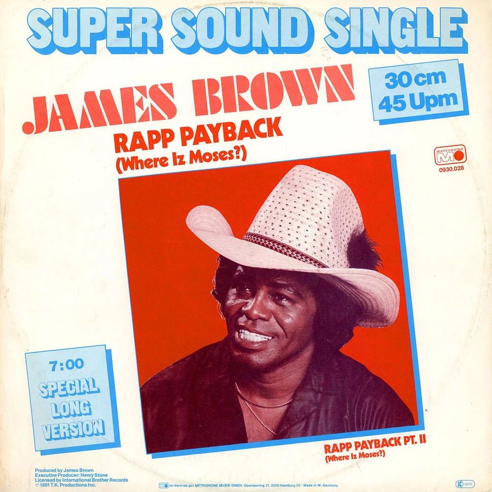 James Brown - Rapp Payback (Where Iz Moses?)
