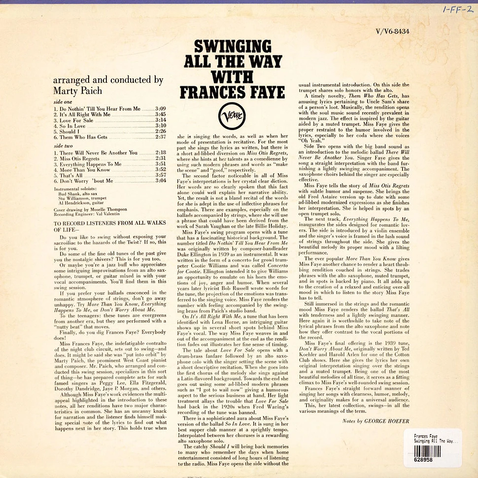 Frances Faye - Swinging All The Way With Frances Faye