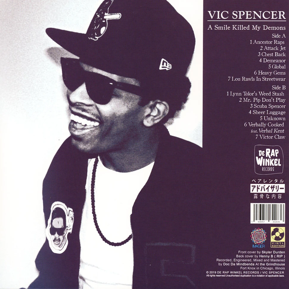 Vic Spencer - A Smile Killed My Demons Violet Neon Vinyl Edition