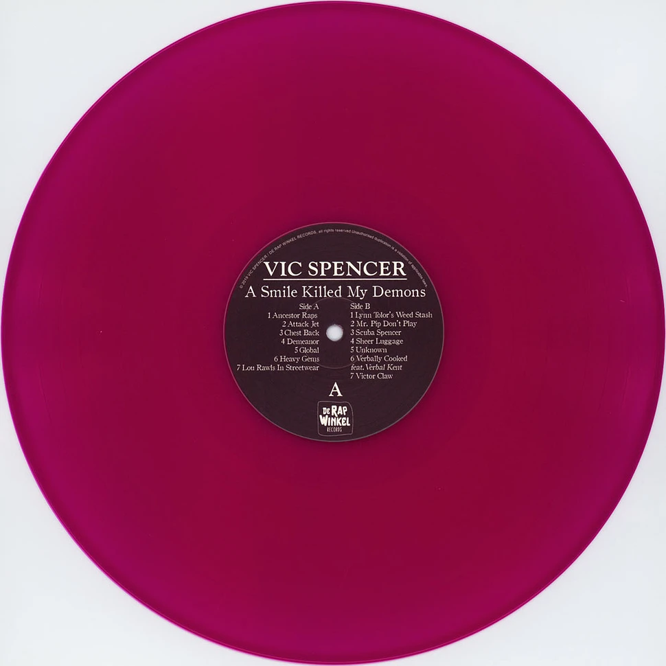 Vic Spencer - A Smile Killed My Demons Violet Neon Vinyl Edition