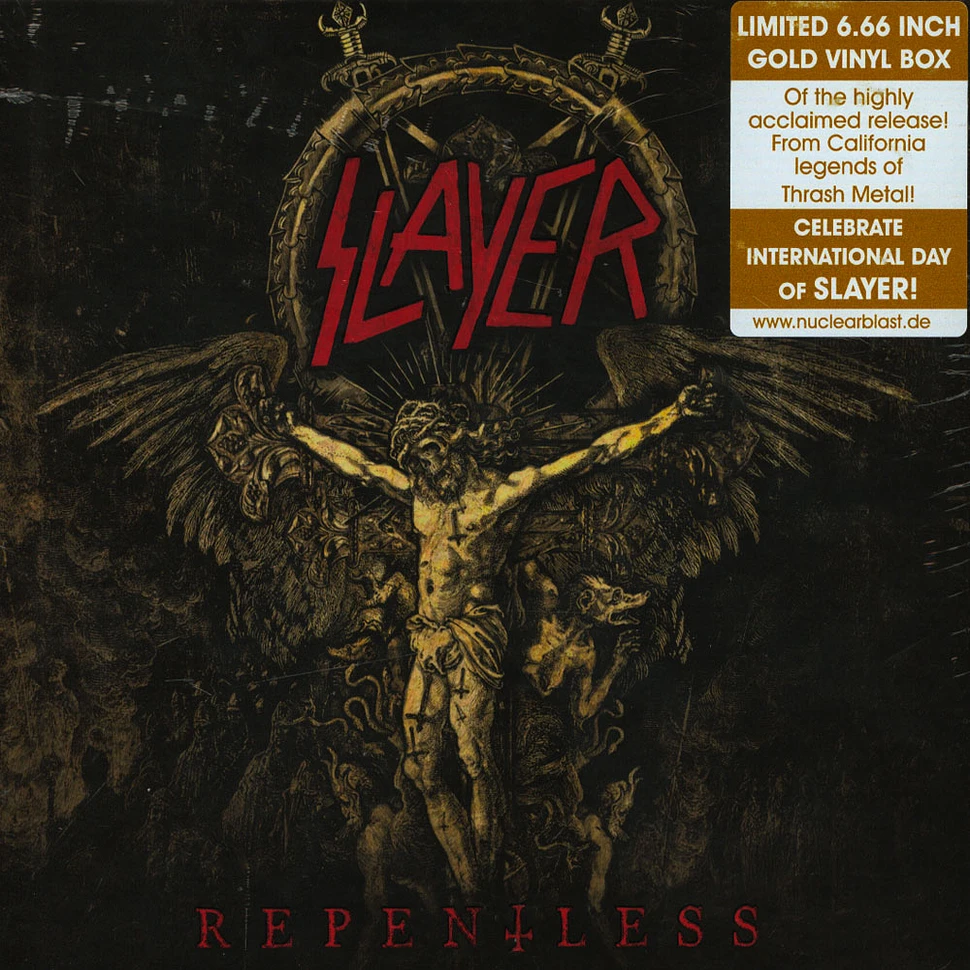Slayer - Repentless 6 X 6,66" Box Set Gold Vinyl Edition