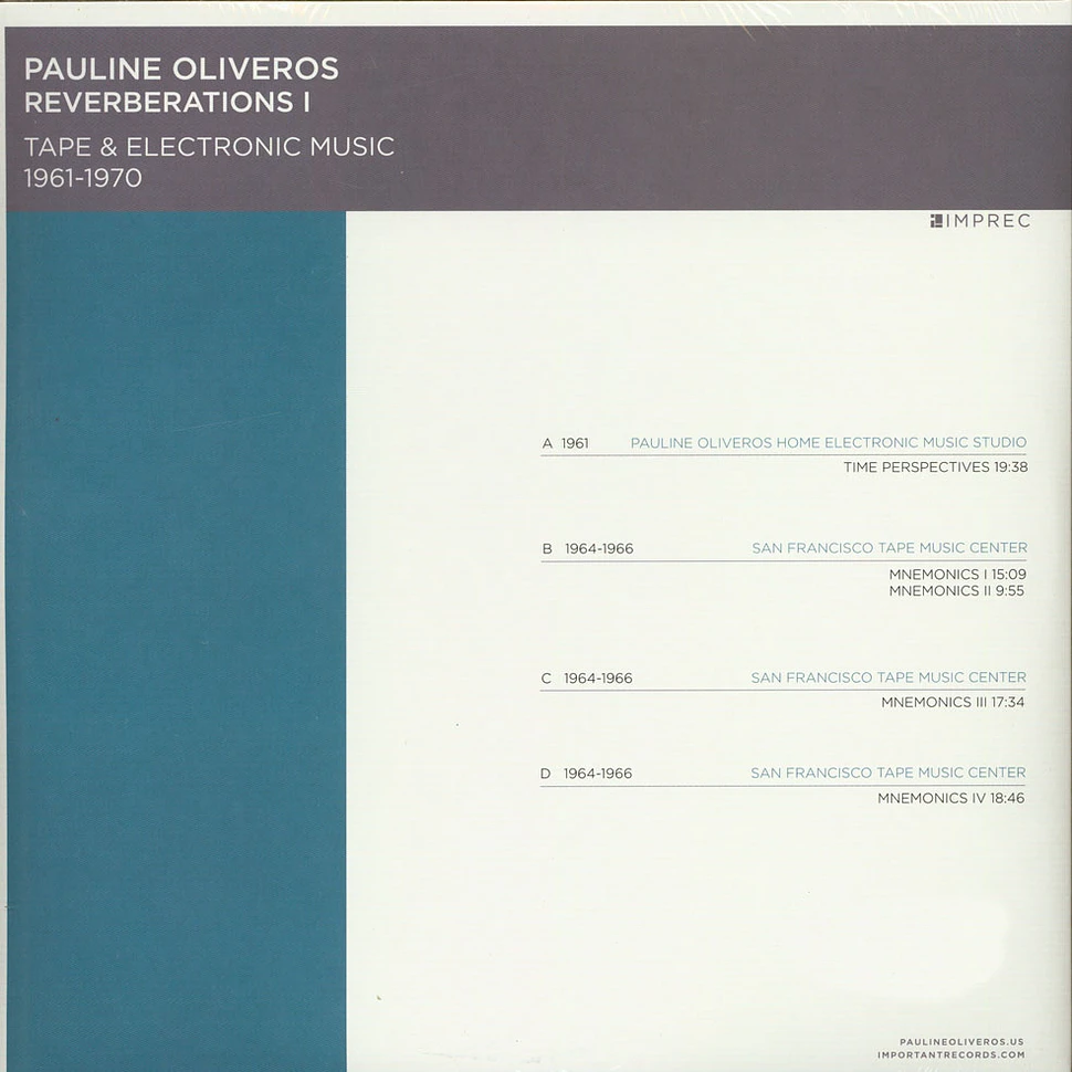Pauline Oliveros - Reverberations 1