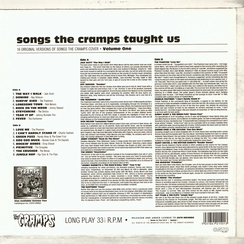 V.A. - Songs The Cramps Taught Us Volume 1