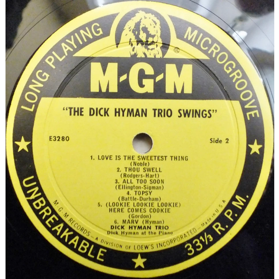 The Dick Hyman Trio - The Dick Hyman Trio Swings
