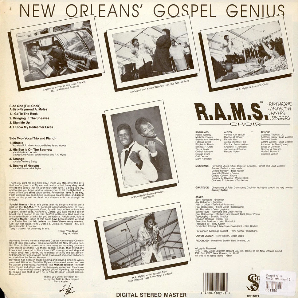 Raymond Myles - New Orleans Gospel Genius