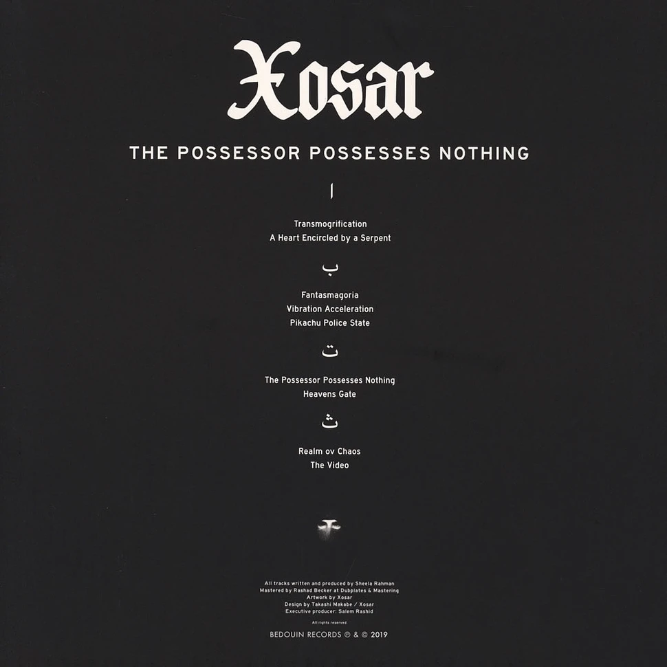 Xosar - The Possessor Possesses Nothing