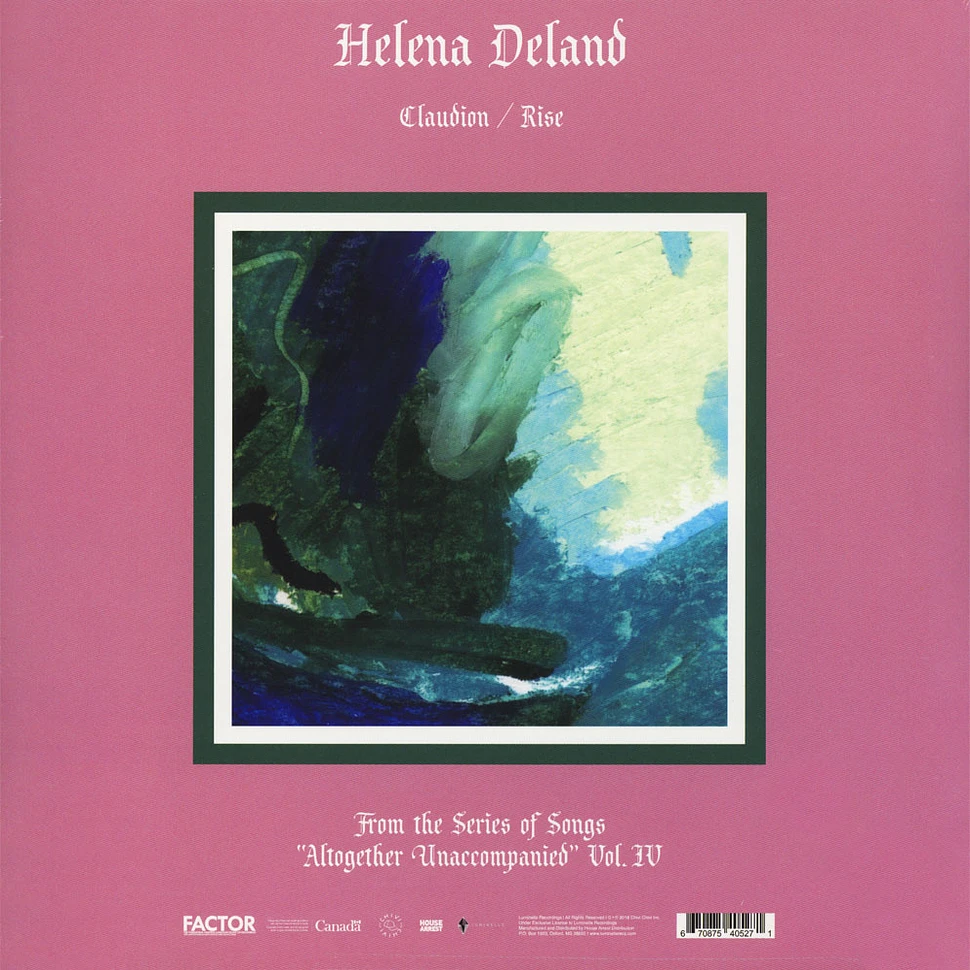 Helena Deland - From The Series Of Songs Altogether Unaccompanied Volume 3 & 4