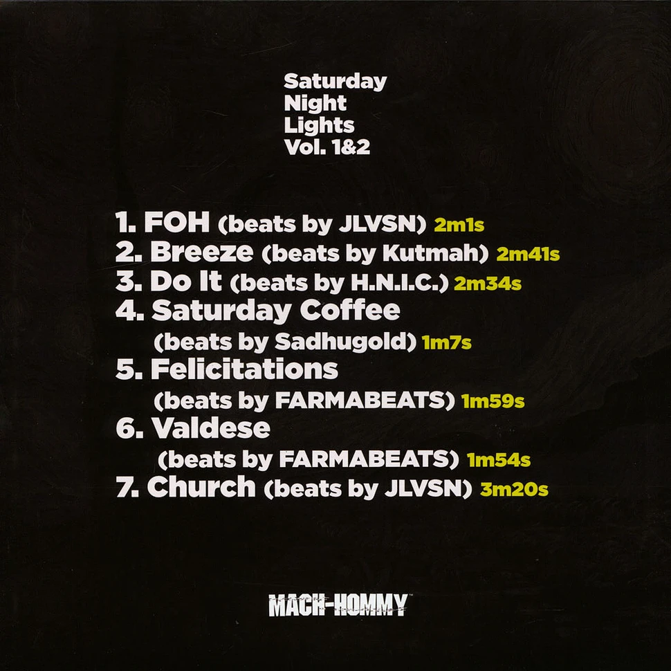 Mach-Hommy - Saturday Night Lights Volume 1 & 2