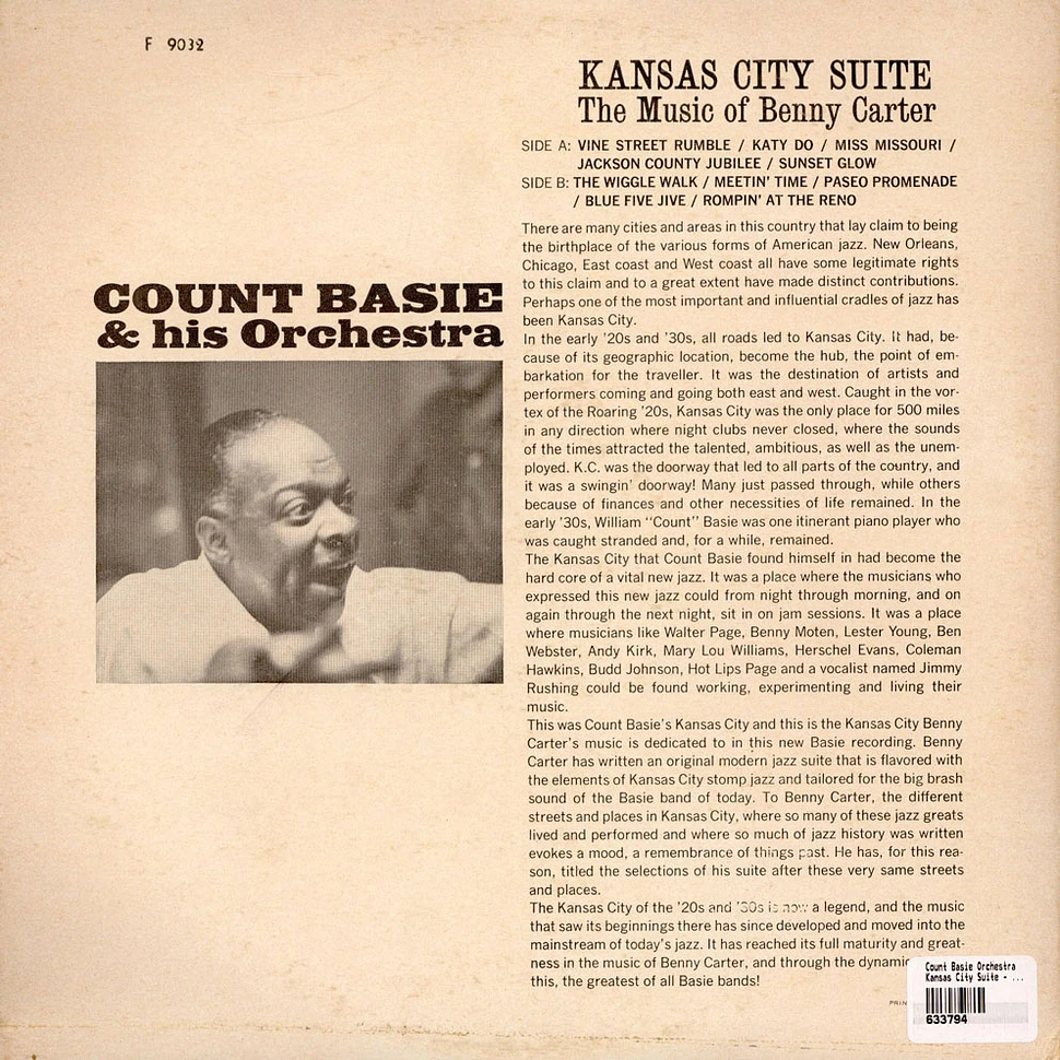 Count Basie Orchestra - Kansas City Suite (The Music Of Benny Carter)