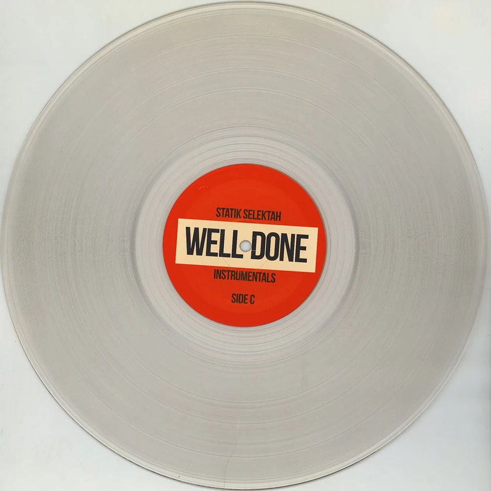 Statik Selektah - Well Done Instrumentals Clear Vinyl Edition