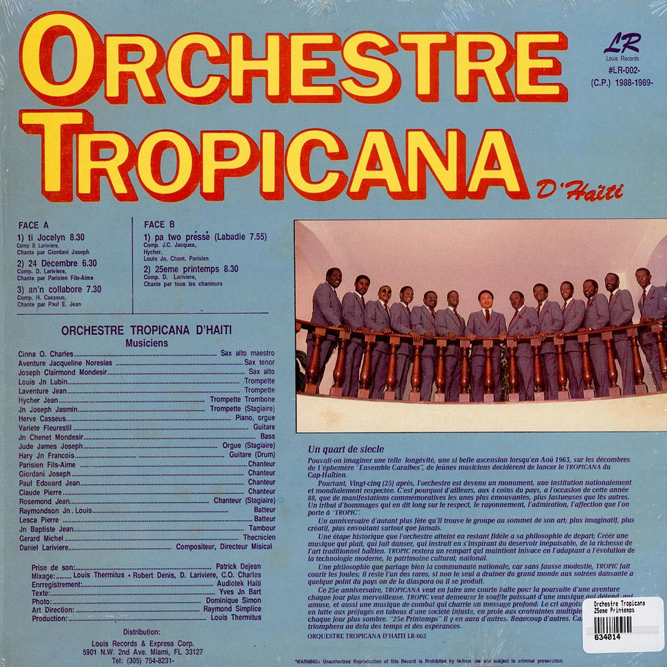 Orchestre Tropicana - 25ème Printemps
