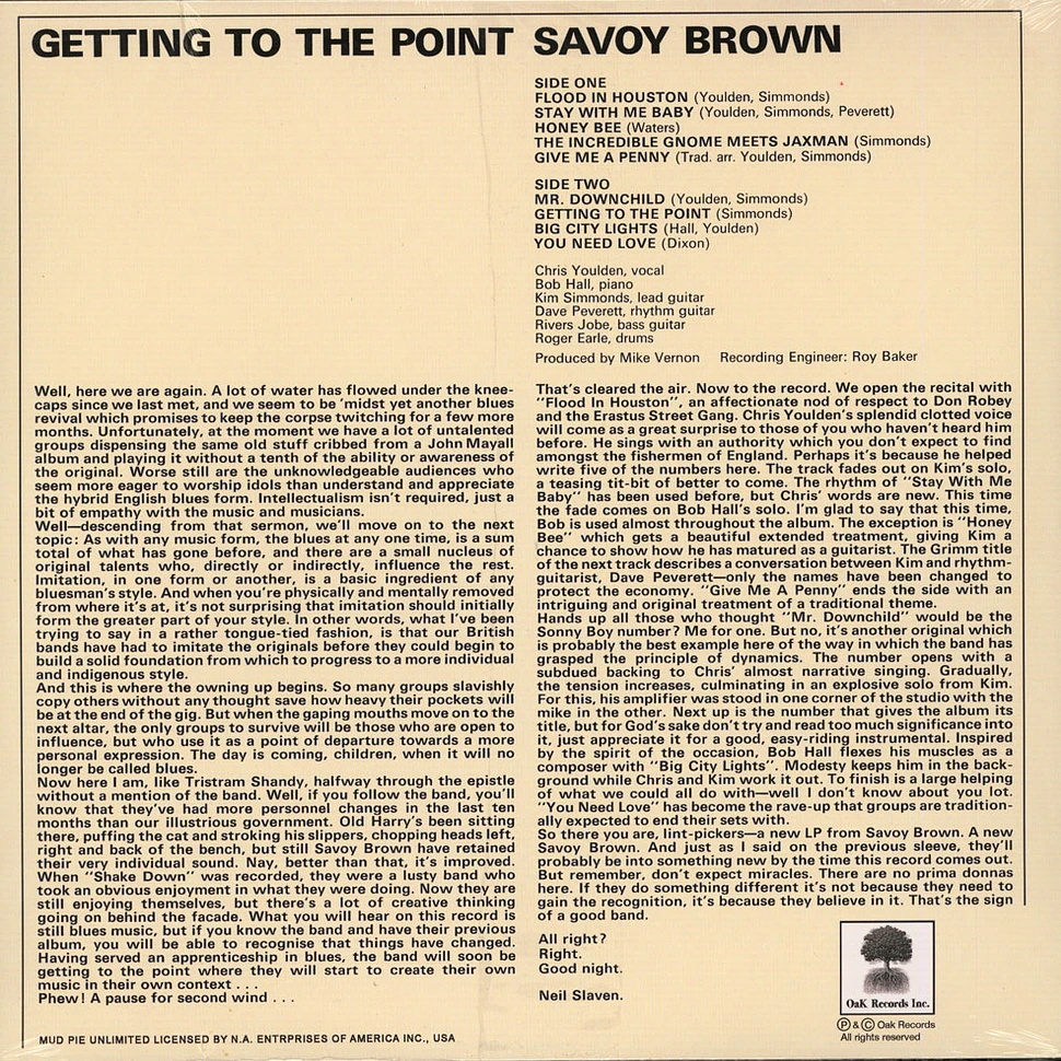 Savoy Brown - Getting To The Point