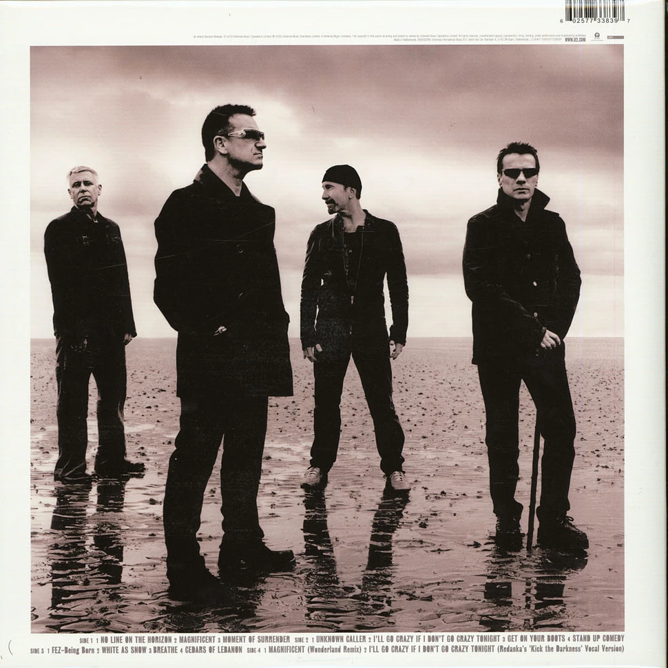 U2 - No Line On The Horizon Limited Edition Clear Vinyl