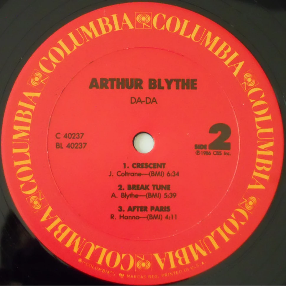Arthur Blythe - Da - Da