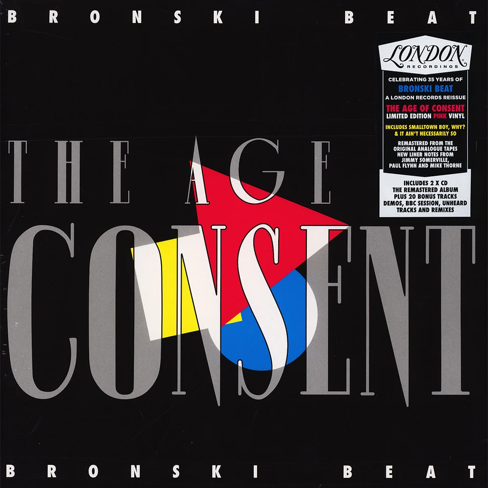 Bronski Beat - The Age Of Consent Pink Vinyl Edition