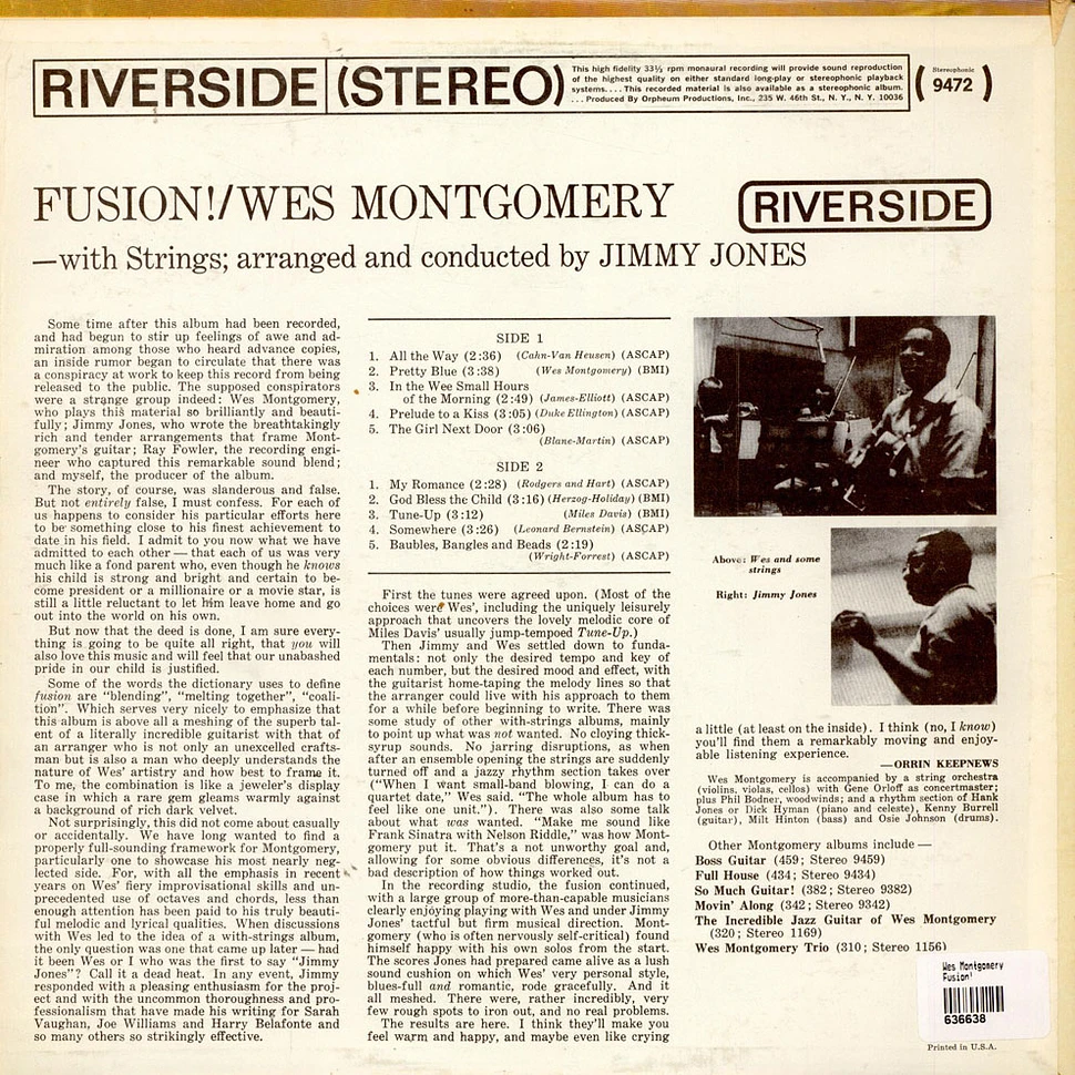 Wes Montgomery - Fusion!