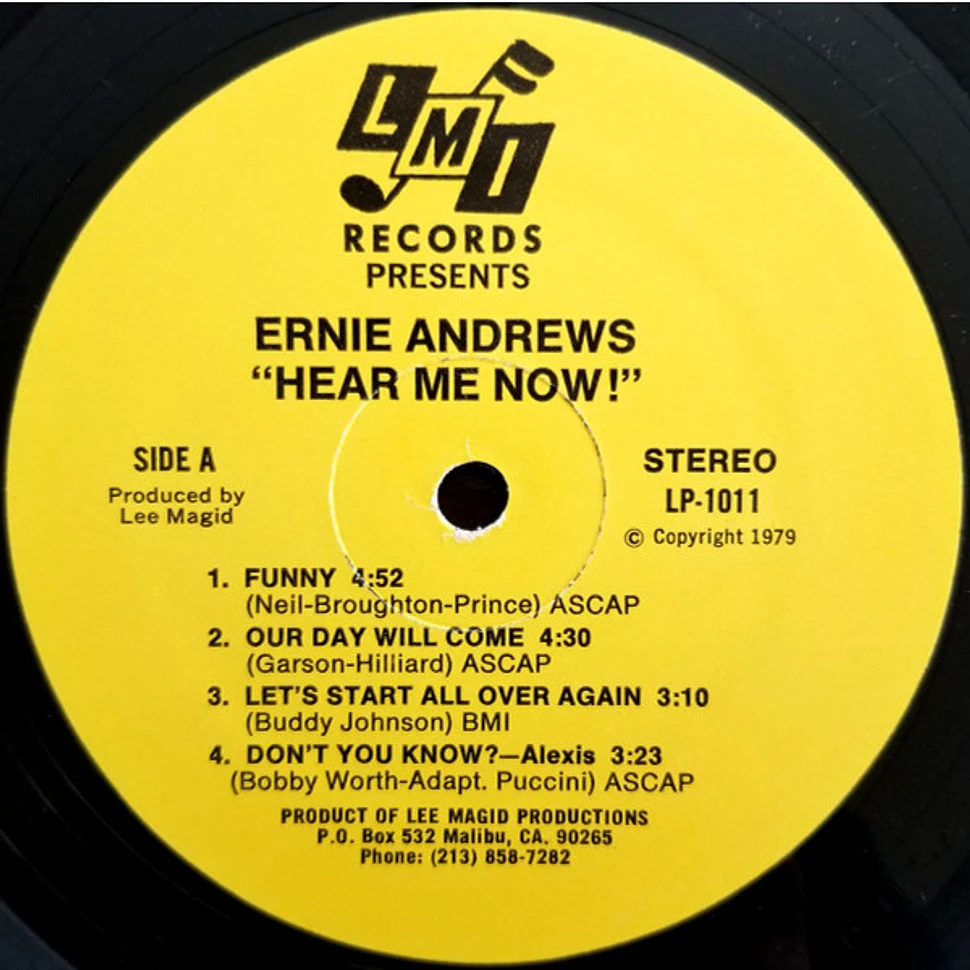 Ernie Andrews - Hear Me Now!
