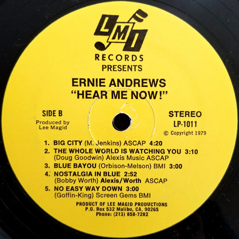 Ernie Andrews - Hear Me Now!