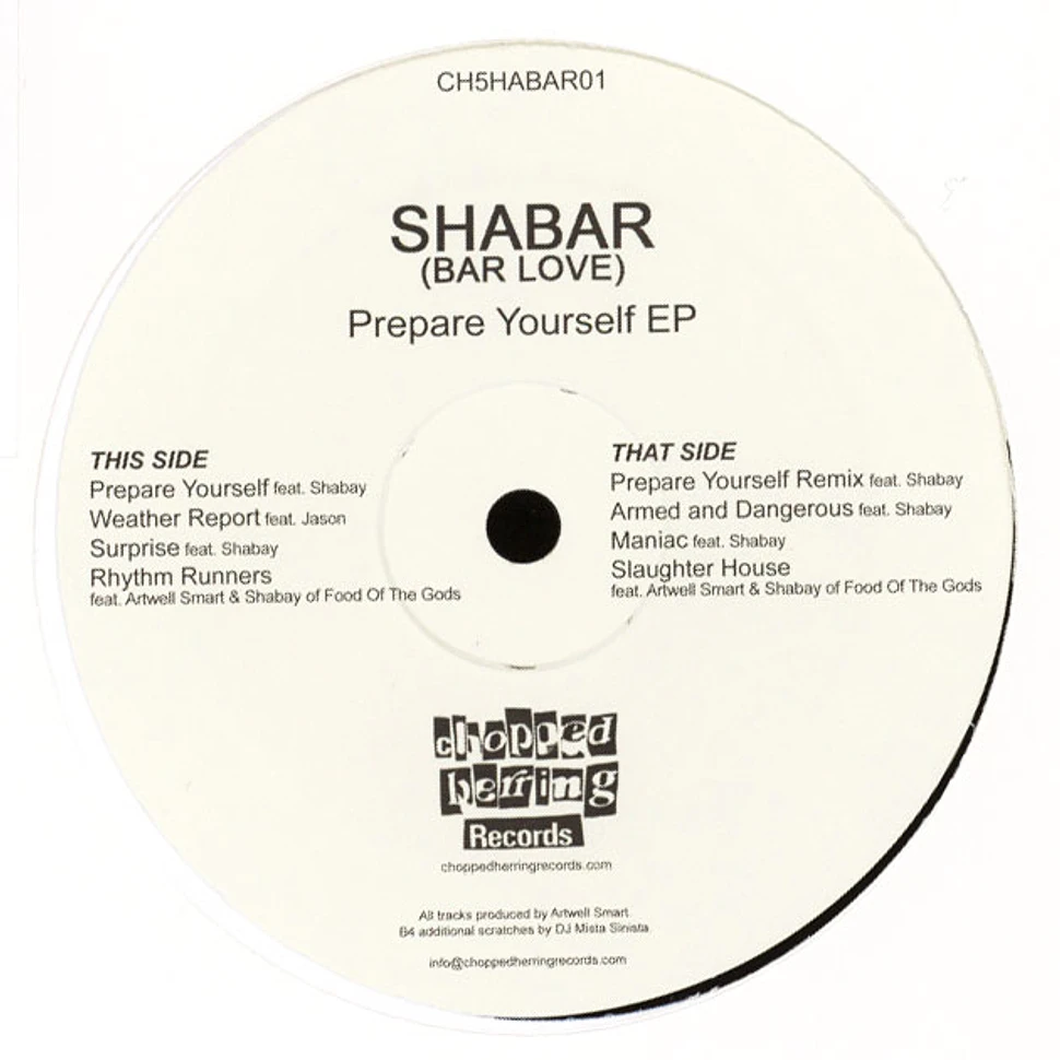 Shabar (Bar Love) - Prepare Yourself 1991-1995 EP