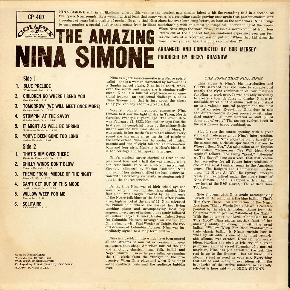 Nina Simone - The Amazing Nina Simone