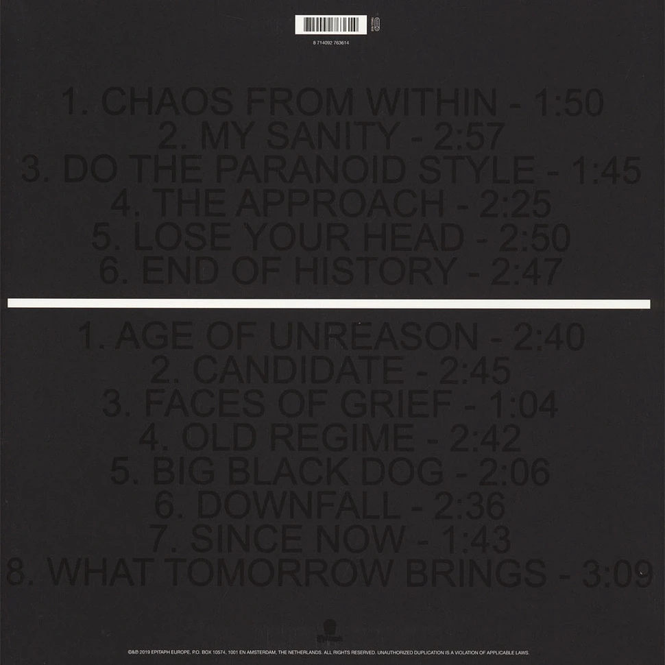 Bad Religion - Age Of Unreason Clear Vinyl Edition