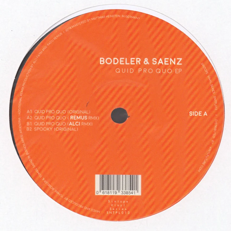 Bodeler &Saenz - Quid Pro Quo EP