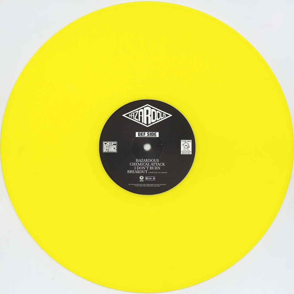 Def Defiance - Hazardous Fuck Brexit Blue & Yellow Vinyl Edition