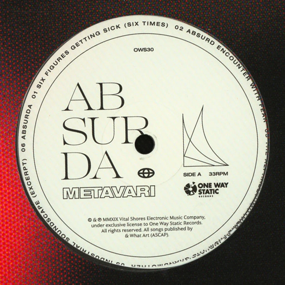 Metavari - Absurda (Music Reimagined In The Short Films Of David Lynch) Clear Vinyl Record Store Day 2019 Edition