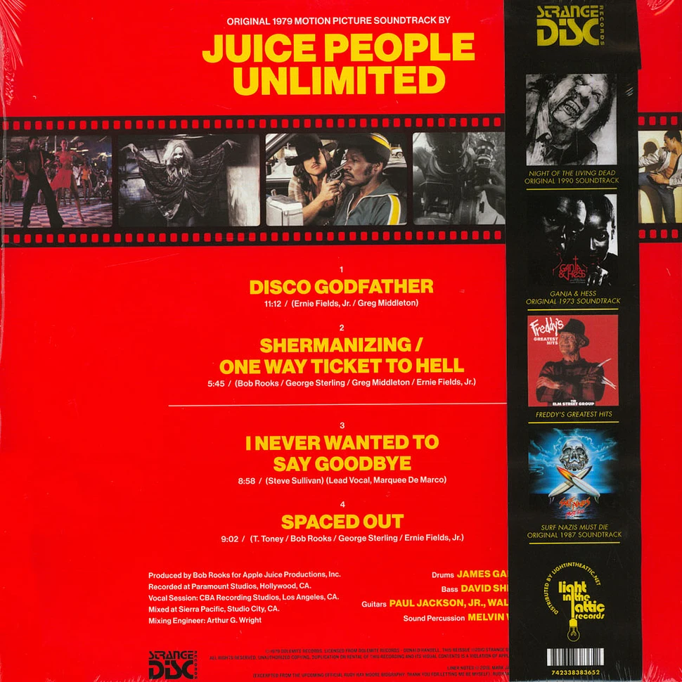 Juice People Unlimited - OST Disco Godfather Record Store Day 2019 Edition