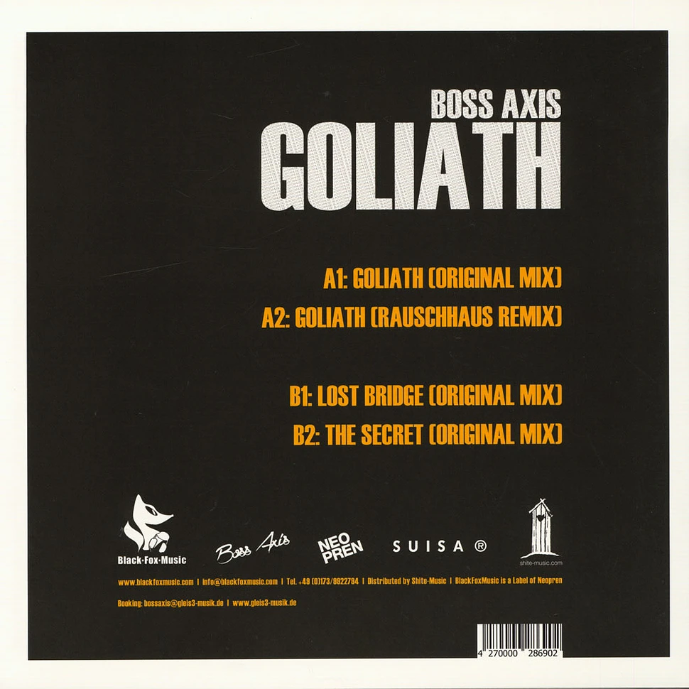 Boss Axis - Goliath EP