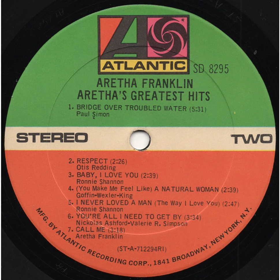 Aretha Franklin - Aretha's Greatest Hits