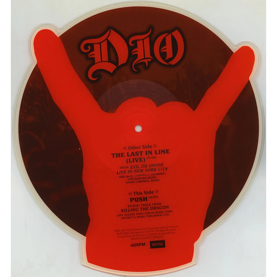 Dio - The Last In Line (Live) Shaped Picture Disc Record Store Day 2019 Edition