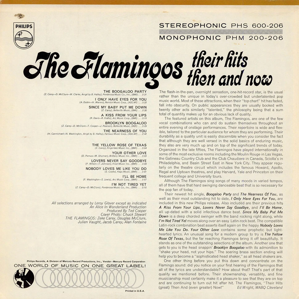 The Flamingos - Their Hits Then And Now
